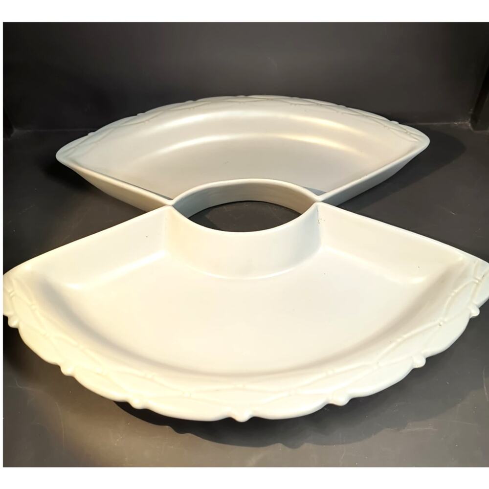 1485. Grey MCM Serving Side Bowls 1set of 2